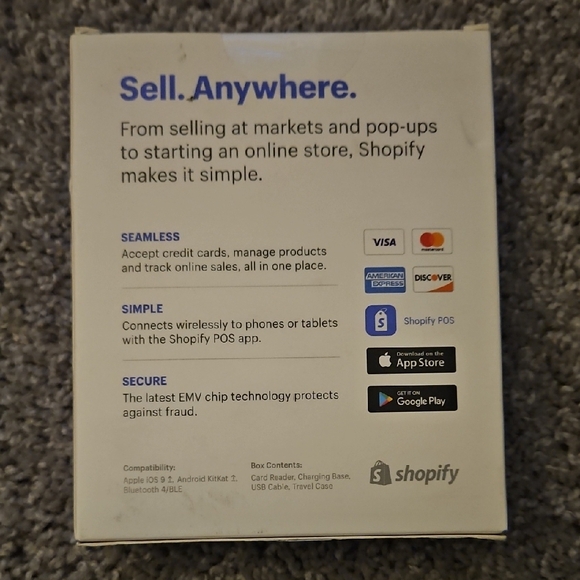 White Chip & Swipe Reader - Picture 2 of 2